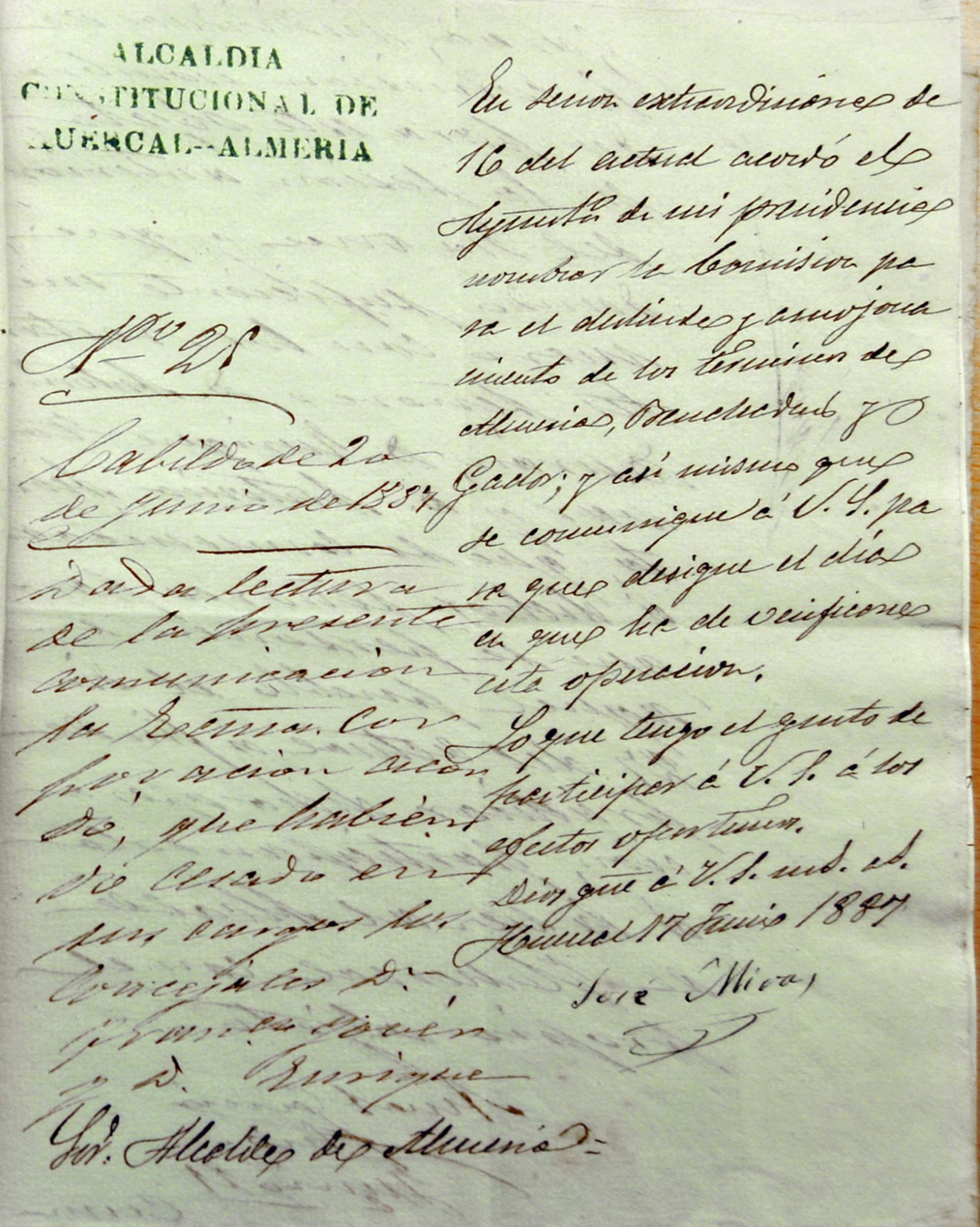 Constitución definitiva del Ayuntamiento de Huércal