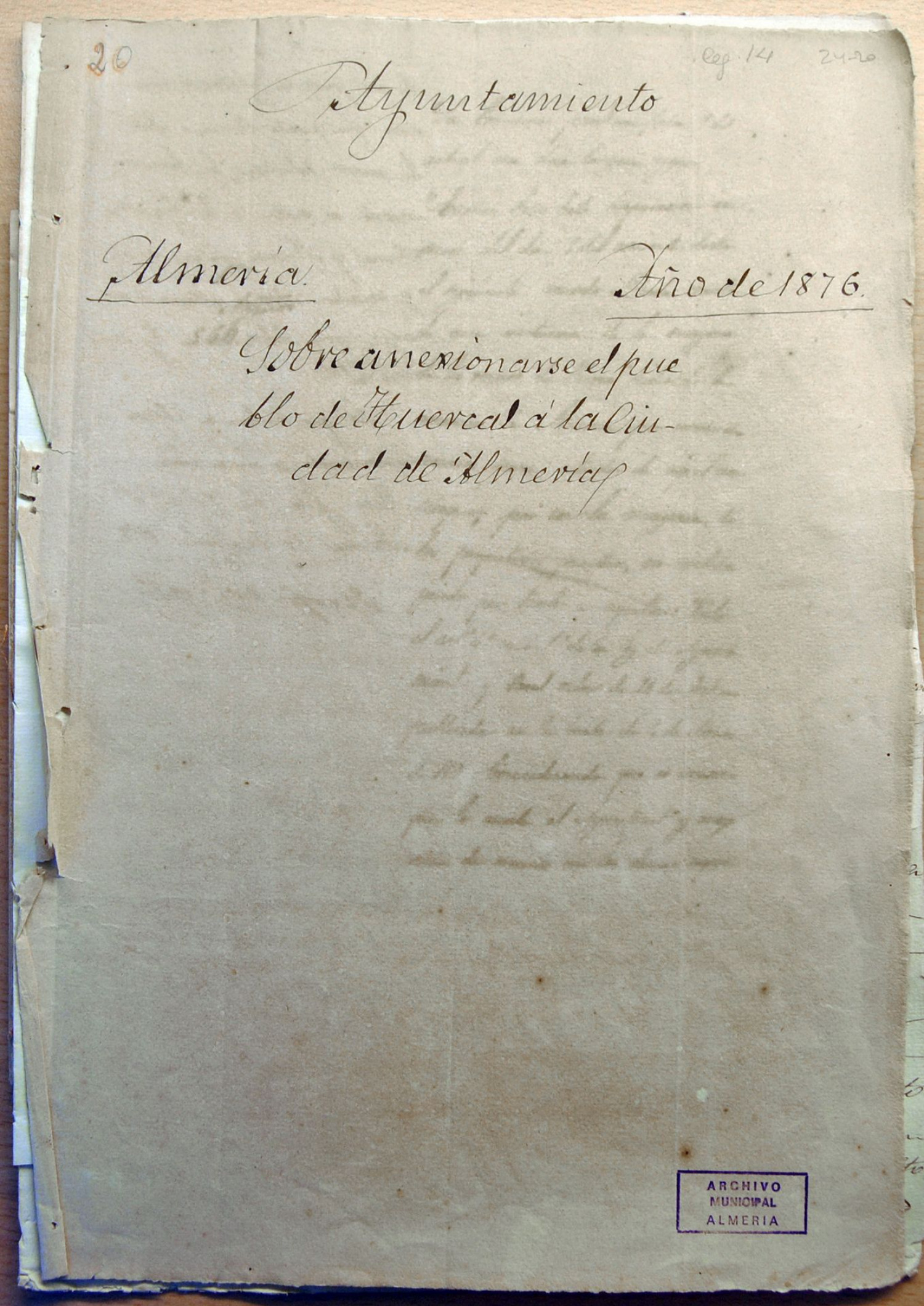 La anexión a Almería de 1876
