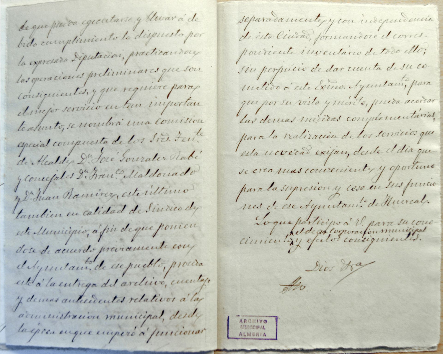 La anexión a Almería de 1876