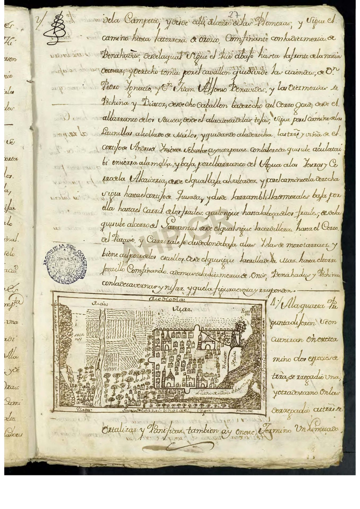 Huércal en el Catastro del Marqués de la Ensenada
