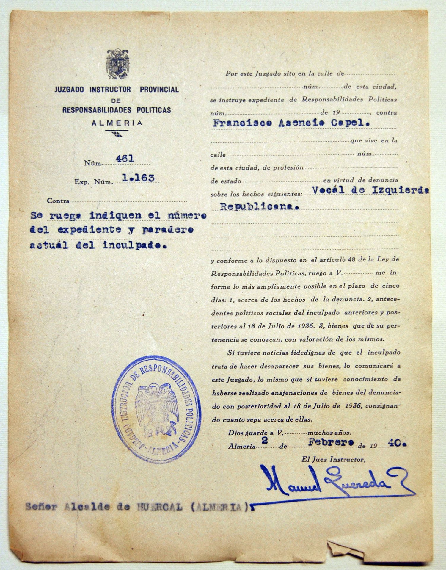 Represaliados de Huércal
