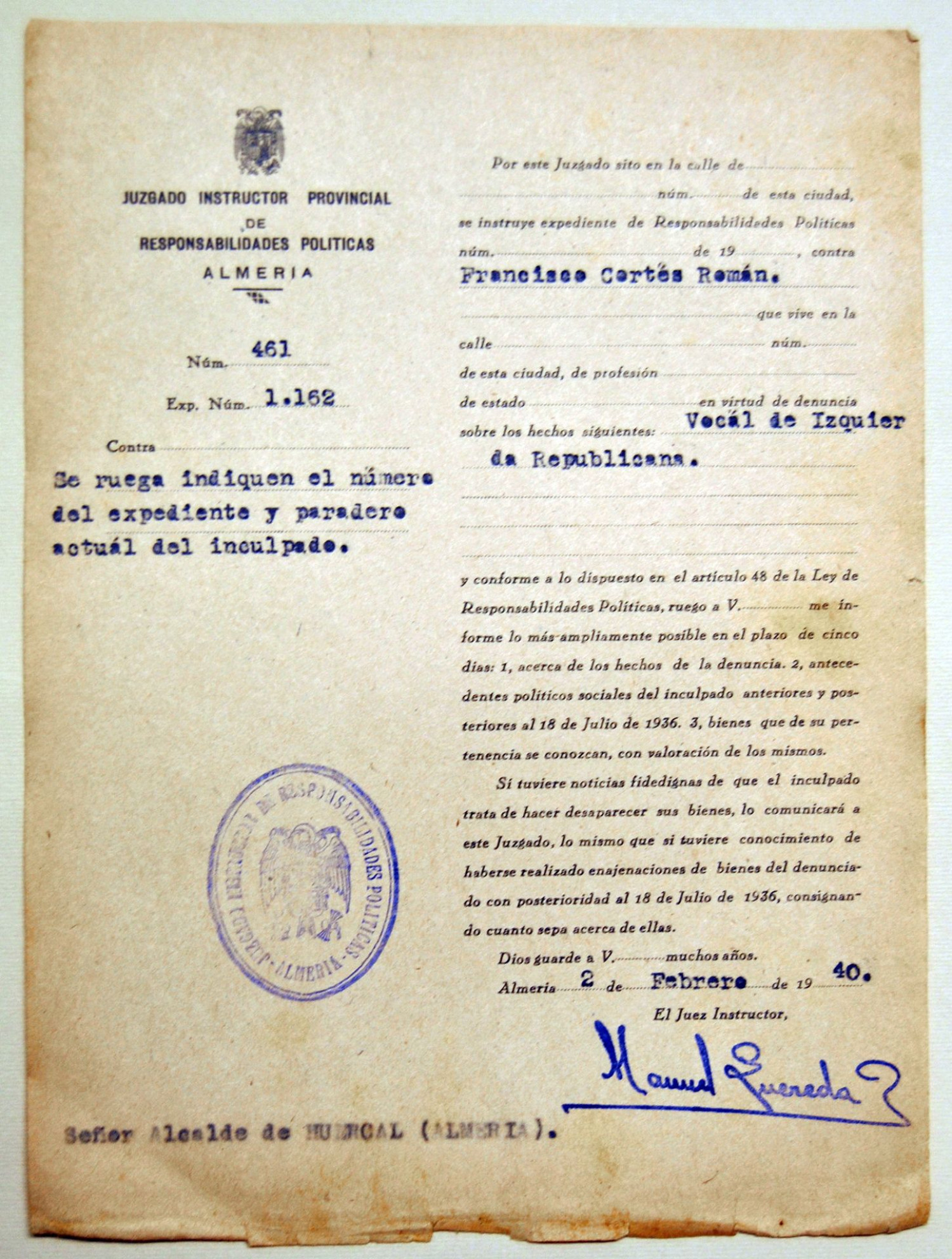 Represaliados de Huércal