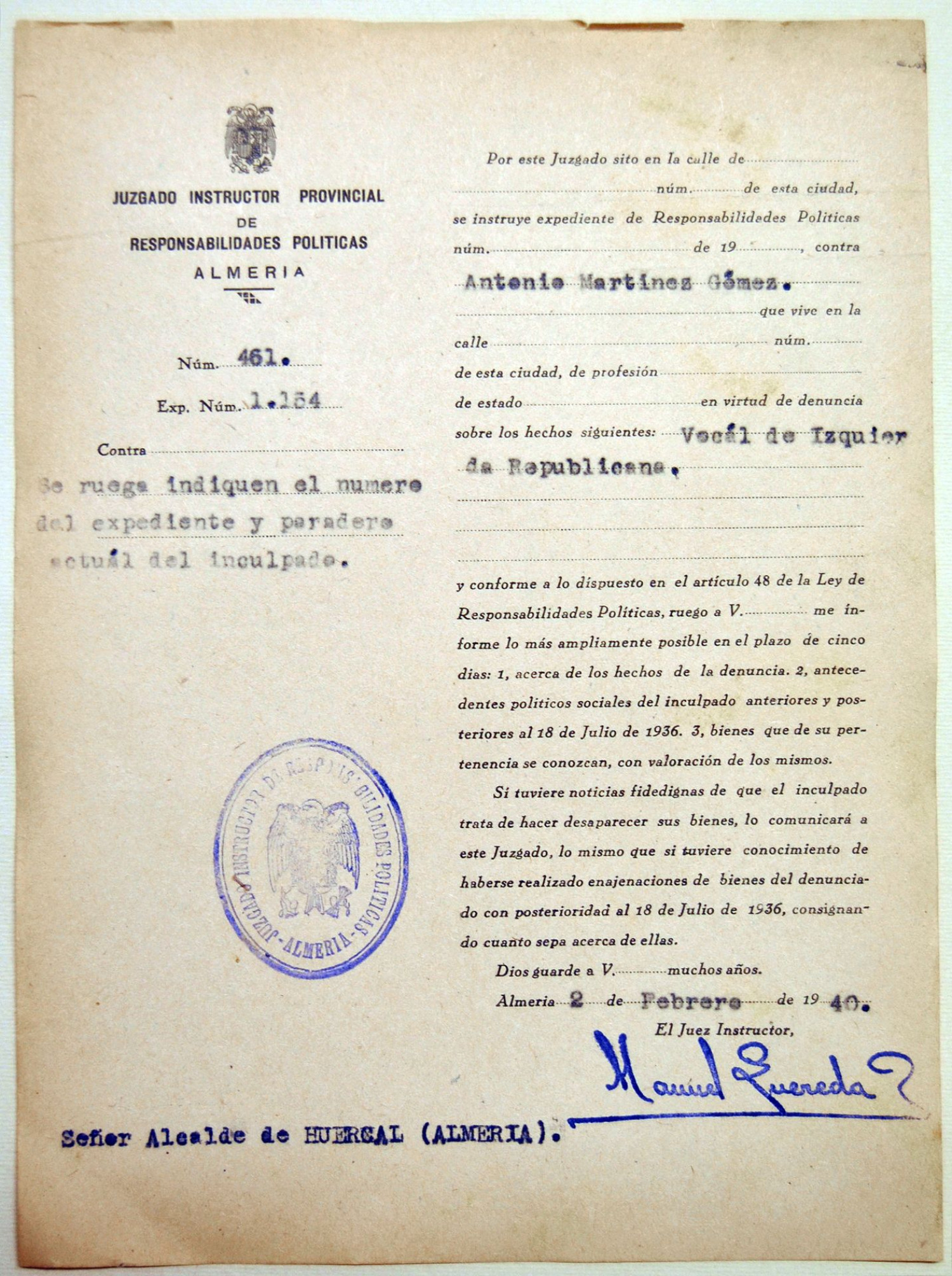 Represaliados de Huércal