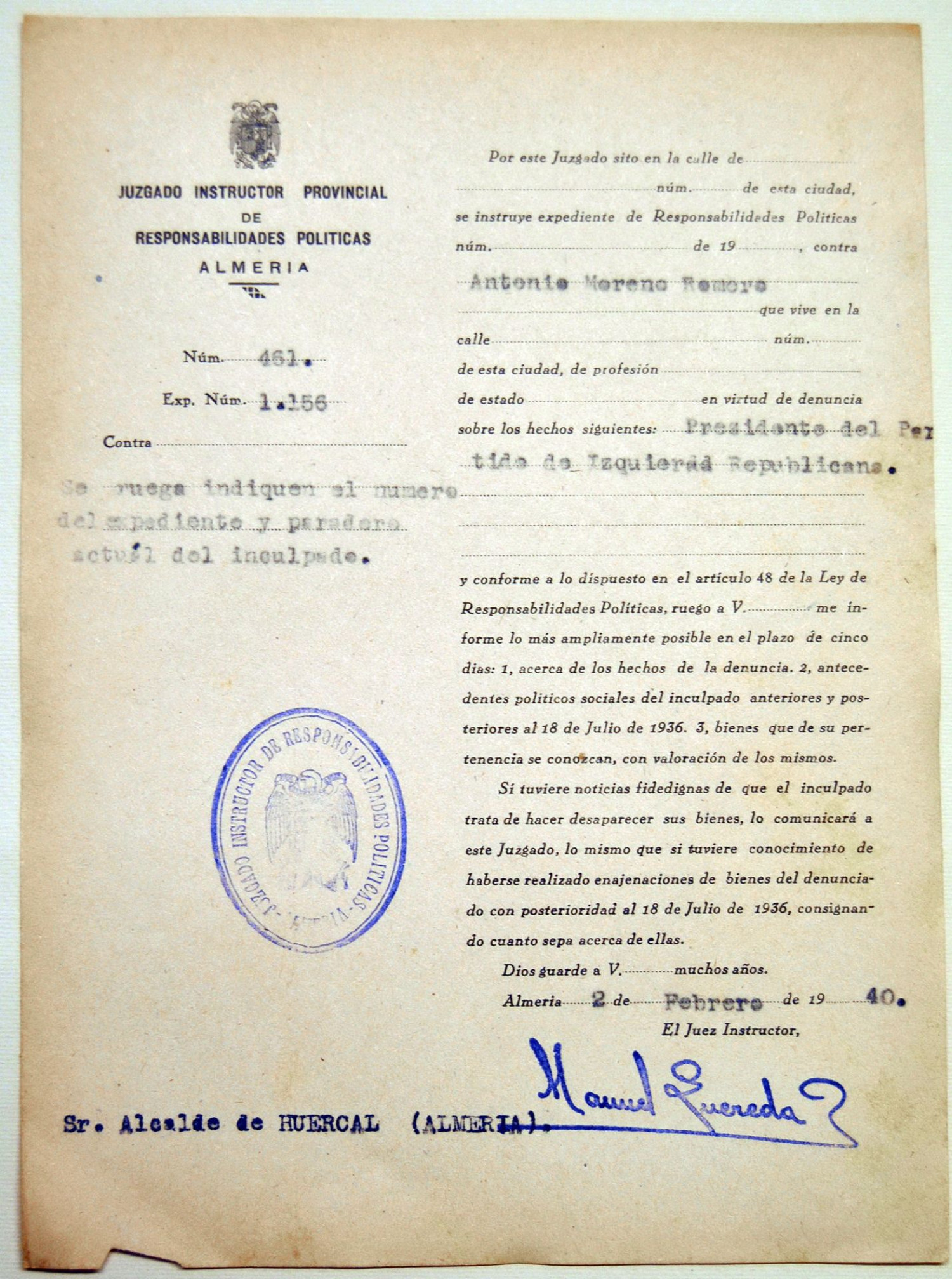 Represaliados de Huércal