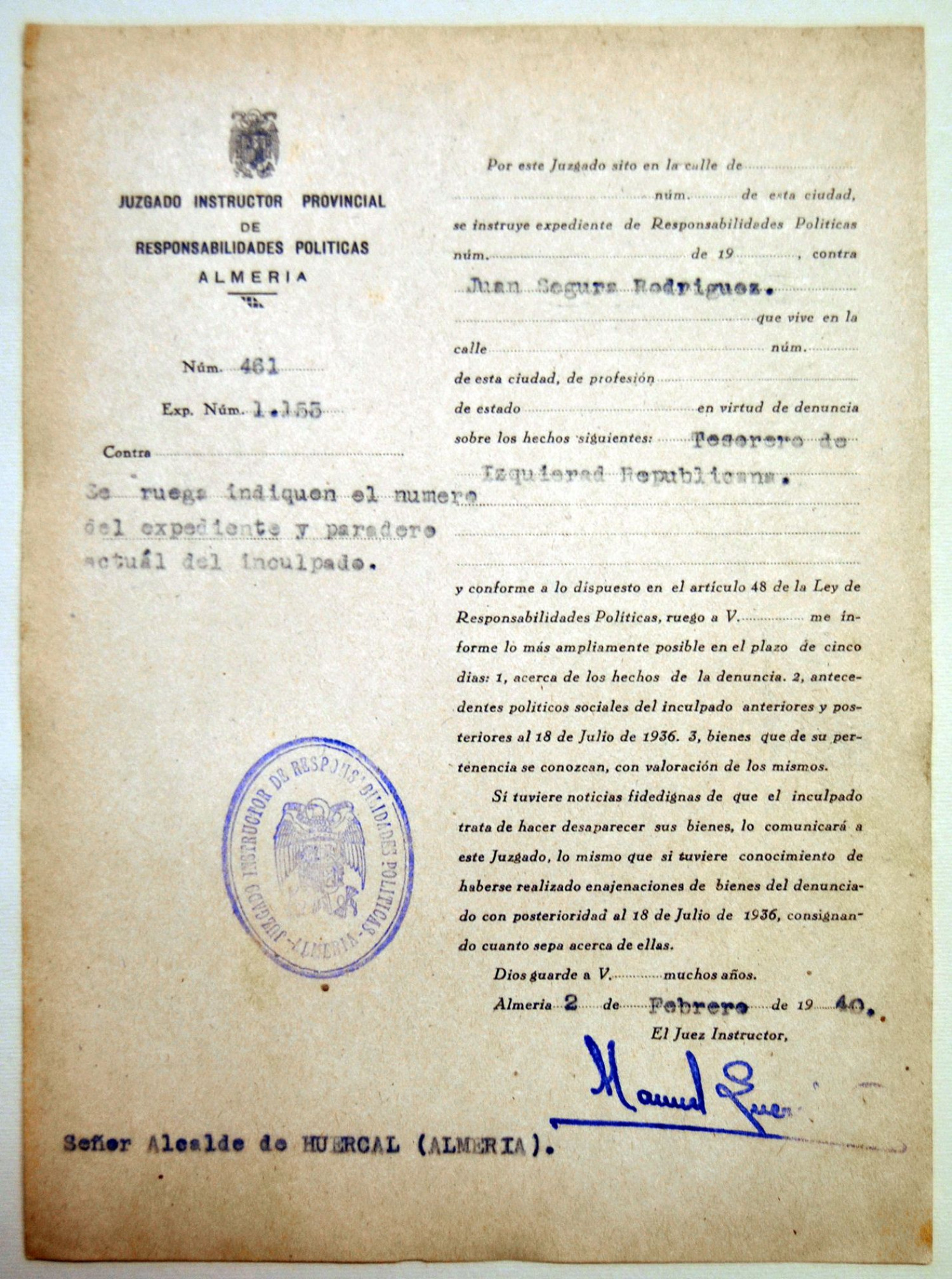 Represaliados de Huércal