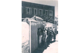 Día de inauguración de las Escuelas Parroquiales. 1956