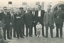 Representación del Ayuntamiento en las fiestas. 1962