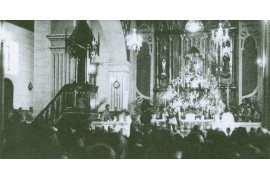 Retablo de madera en la Iglesia de Santa María. 1940/1949