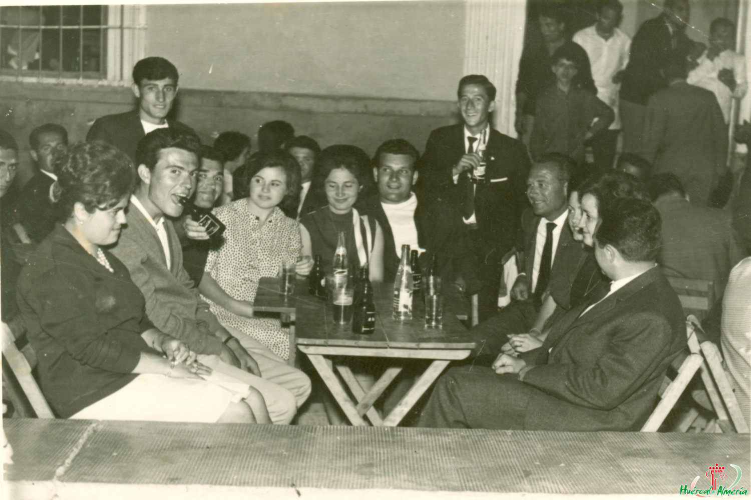 Jóvenes en las fiestas de Huércal. 1950/1959