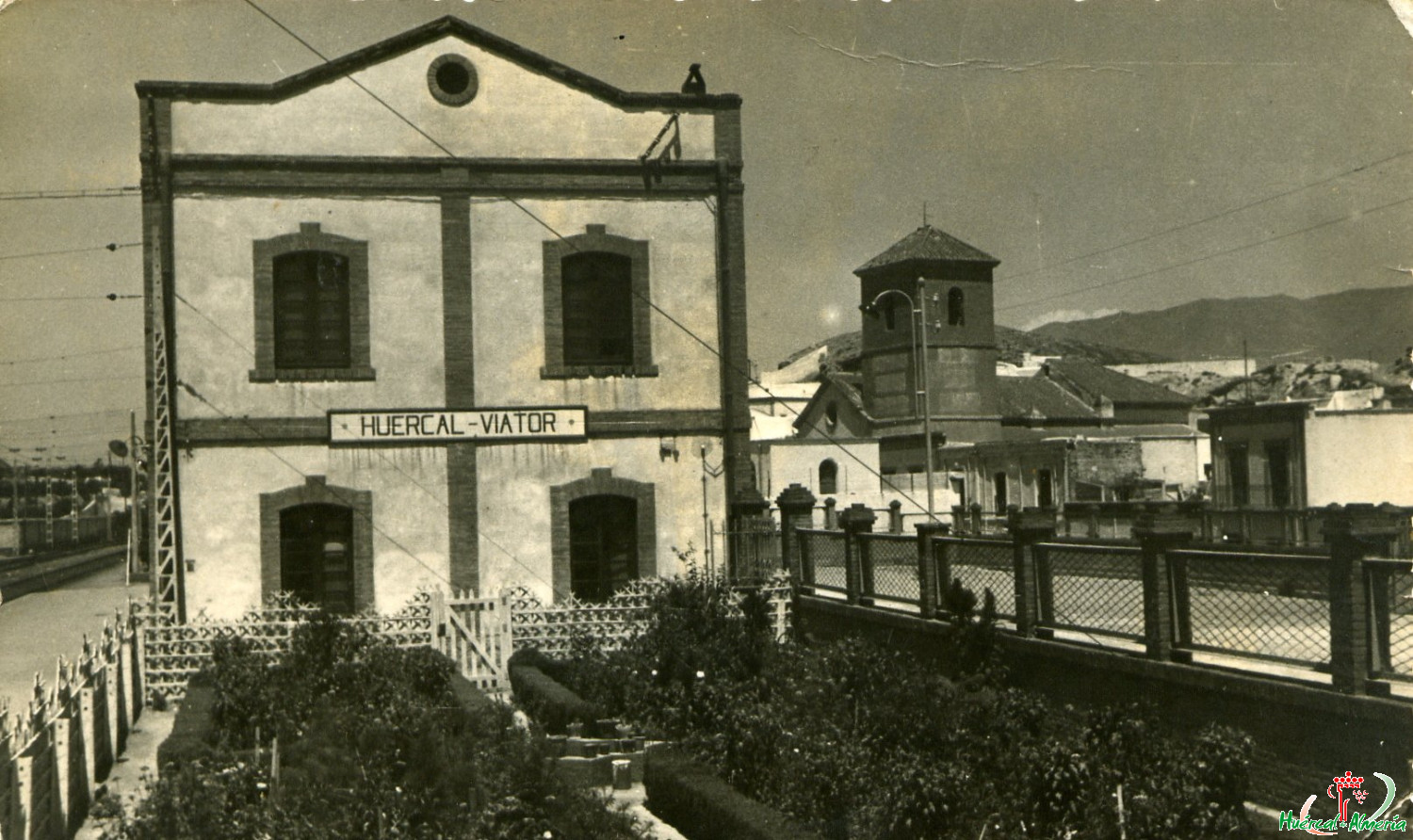 Estación del ferrocarril Huércal - Viator. 1968